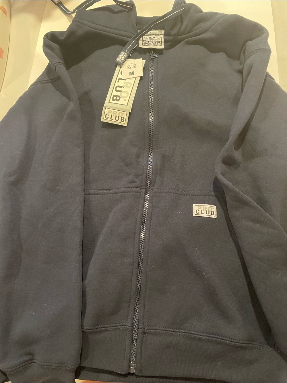 Pro Club Hoodie Sweatshirt Jacket Navy New With Tags Size Medium